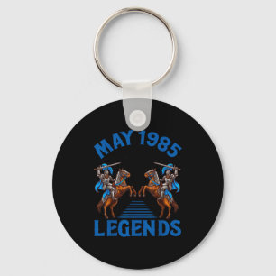 Born in may 1985 the birth of legends 41 years old key ring