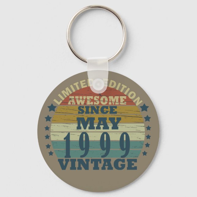 Born in may 1999 classic sunset key ring (Front)