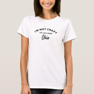 Born In Ohio Home State Pride Saying T-Shirt