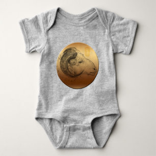 Born in Ram Chinese Year Zodiac Baby Bodysuit