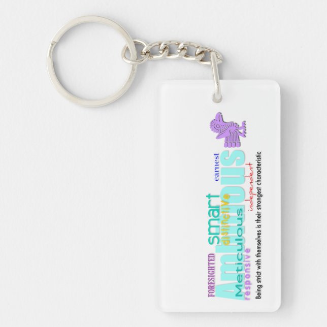 Born in Rooster Year Personality custom Keychain 2 (Front)