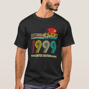 Born In September 1999 22 Years Old 22Nd Birthday T-Shirt