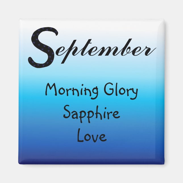 Born In September Magnet (Front)