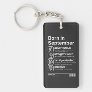 Born In September Personality Key Ring