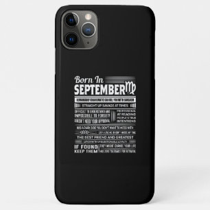 Born in september virgo funny birthday gift Case-Mate iPhone case