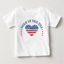 Born in the USA Baby BodySuit and T-Shirt