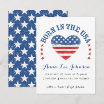 Born in the USA Birth Announcement