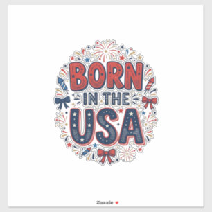 Born in the USA Patriotic Vintage Shirt Design_1