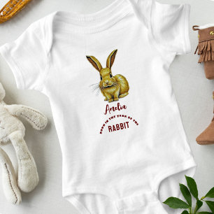 Born in the year of Rabbit 2023 New Baby Baby Bodysuit
