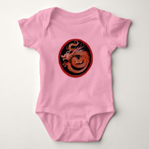 Born in the year of the dragon baby bodysuit