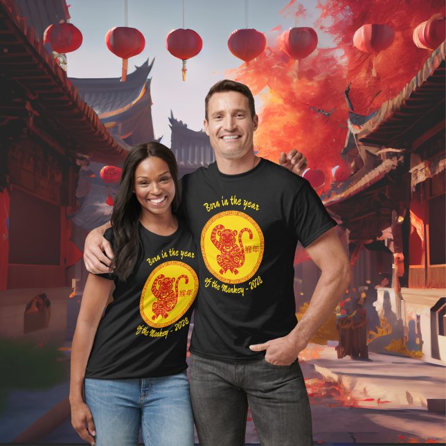 Born in the year of the Monkey Chinese New Year T-Shirt (Creator Uploaded)