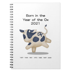 Born in the Year of the Ox Baby's First Year Diary Notebook