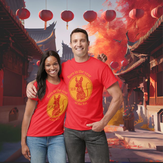 Born in the year of the Rat – Chinese Zodiac T-Shirt (Creator Uploaded)