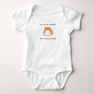 Born in the Year of the RAT! on a Baby Bodysuit