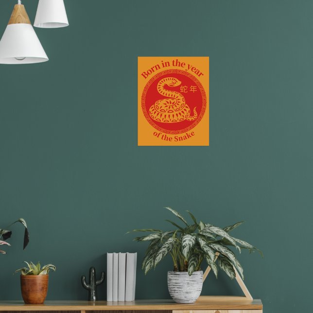 Born in the year of the Snake – Chinese Zodiac Poster (Living Room 1)
