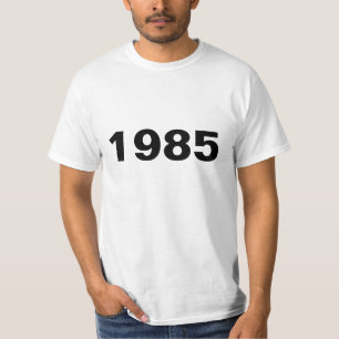 Born in Year of Birth on White T-Shirt