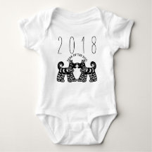 Born in Year of the Dog 2018 Baby Romper