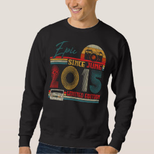 Born June 2015 Epic Since June 2015 7 Years Old Sweatshirt