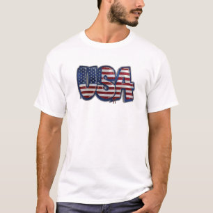 Born Live Die in USA Patriotic American Flag T-Shirt
