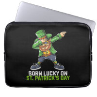 Born Lucky On St Patrick's Day Dabbing Birthday
