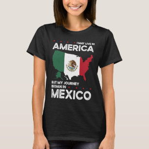 Born Mexican Mexico American USA Citizenship T-Shirt