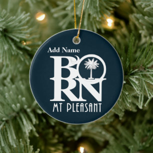 BORN Mt Pleasant Customisable Ceramic Tree Decoration