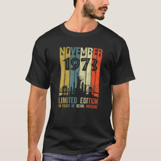 Born November 1973  50th Birthday T-Shirt
