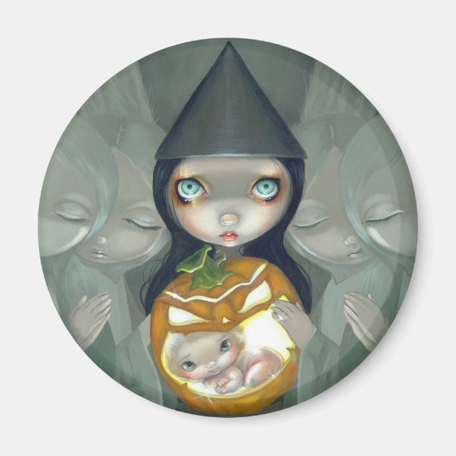 "Born of a Pumpkin" Magnet (Front)