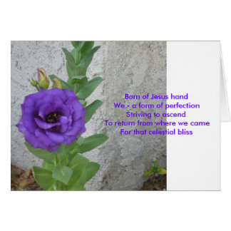 Born of Jesus Card