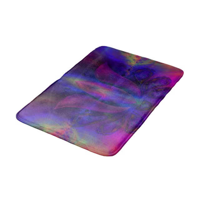 Born Of Lotus Bath Mat (Angled)