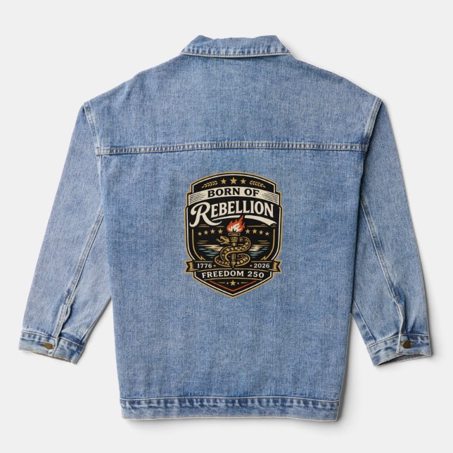Born of Rebellion Freedom 250 Denim Jacket (Back)