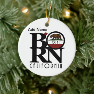 BORN Ojai California Custumiza Ceramic Tree Decoration