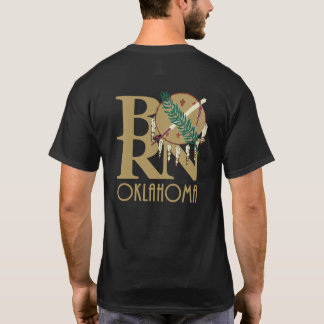 BORN Oklahoma (back print gold) T-Shirt