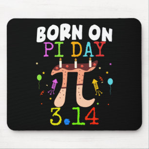 Born On Pi Day Birthday 2025 Happy Pi Day Math Tea Mouse Pad