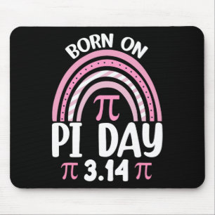 Born On Pi Day Birthday Happy Pi Day Math Teacher  Mouse Pad
