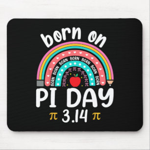 Born On Pi Day Birthday Happy Pi Day Math Teacher  Mouse Pad