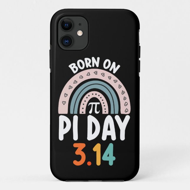 Born On Pi Day Birthday Math Funny Case-Mate iPhone Case (Back)