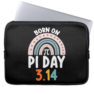Born On Pi Day Birthday Math Funny Laptop Sleeve