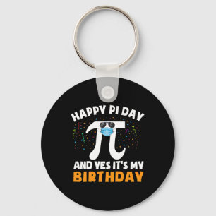 Born On Pi Day Birthday Shirt Boys Happy Birthday  Key Ring