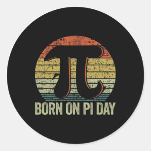 Born On Pi Day Shirt2 Classic Round Sticker