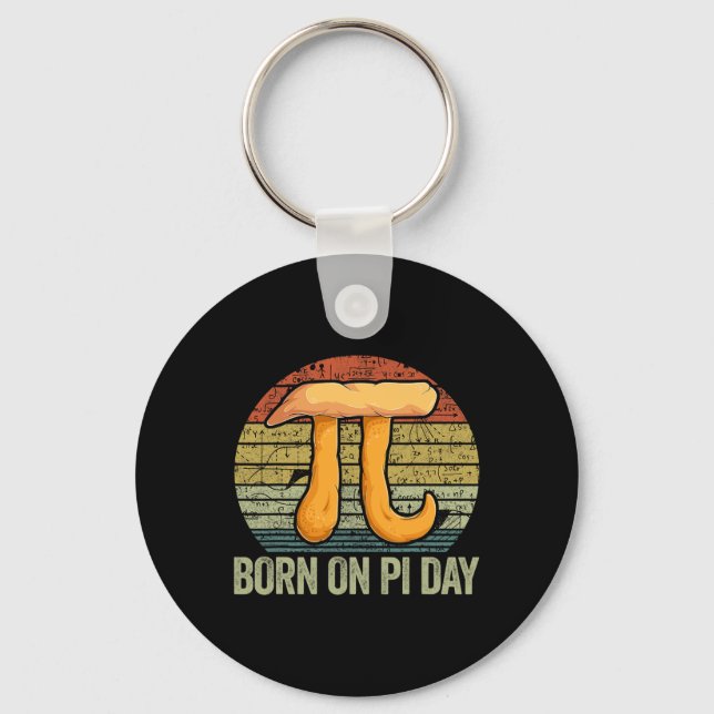 Born On Pi Day Shirt4  Key Ring (Front)