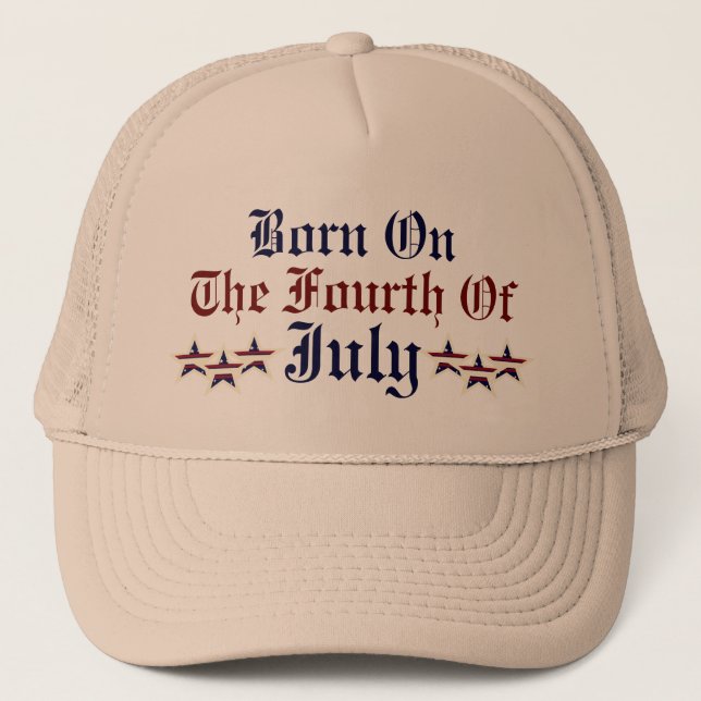 BORN ON THE FOURTH OF JULY HAT (Front)