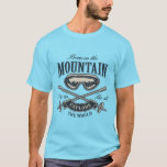 Born on the Mountain Funny Skiing Design T-Shirt<br><div class="desc">A fun skiing design featuring the phrase “Born on the Mountain, ” perfect for skiers who feel at home on snowy slopes. This playful winter sports graphic captures the spirit of mountain adventure, freedom, and the thrill of skiing. Great for ski lovers, winter sports enthusiasts, and anyone who enjoys the...</div>