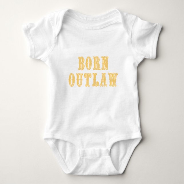Born Outlaw Baby Bodysuit (Front)