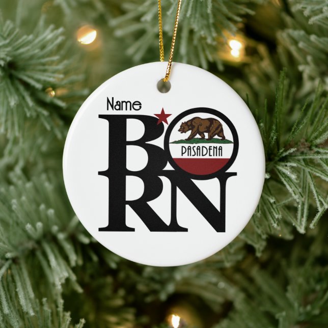 BORN Pasadena California Ceramic Tree Decoration (Tree)