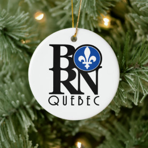 BORN Quebec Ceramic Tree Decoration