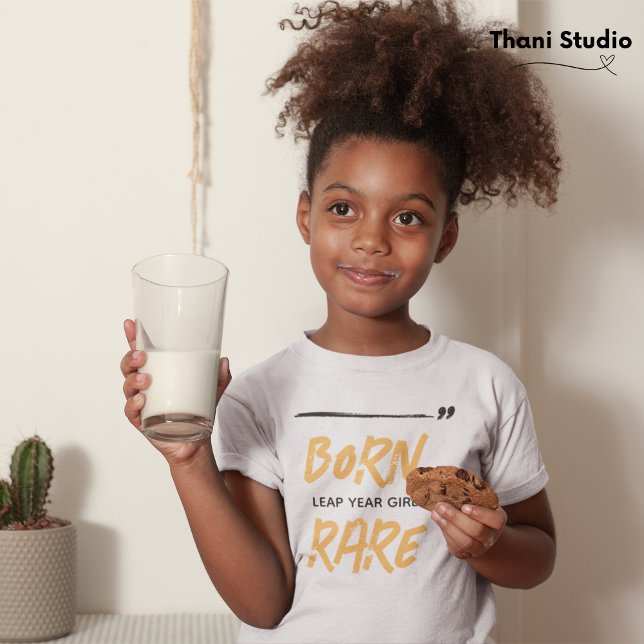 Born Rare Leap Year Girl Feb 29 Birthday  T-Shirt (Creator Uploaded)