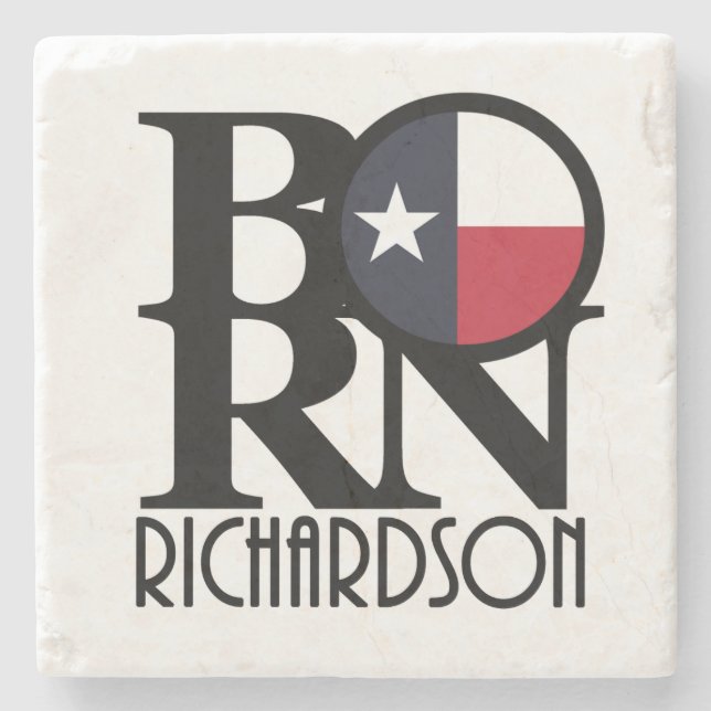 BORN Richardson Wyoming Stone Coaster (Front)