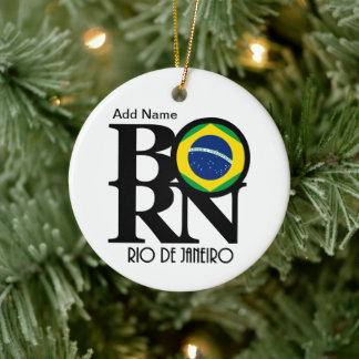 BORN Rio de Janeiro Customizable Ceramic Tree Decoration