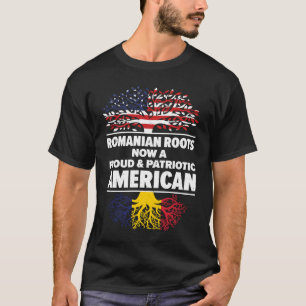 Born Romanian Romania American USA Citizenship T-Shirt